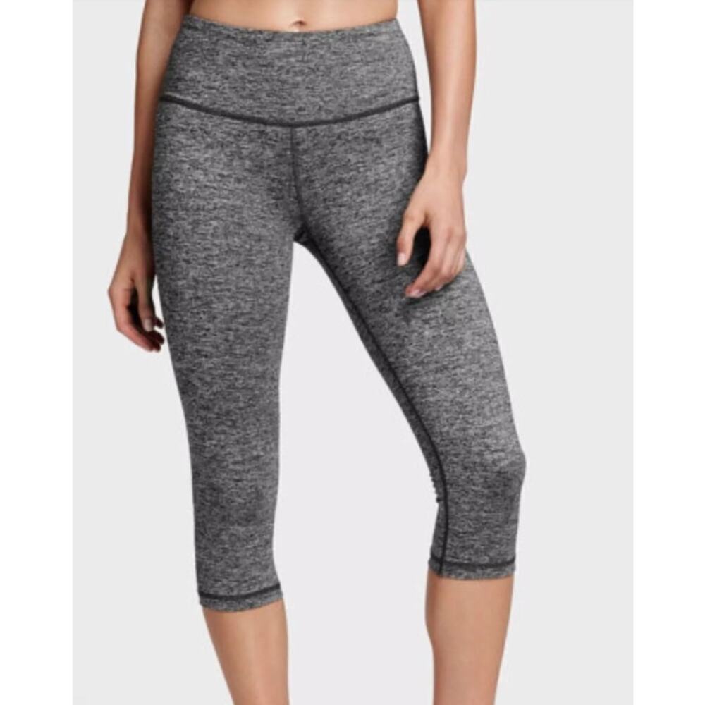 Victoria's Secret VSX Size Medium Gray Knockout Crop Leggings Activewear Yoga